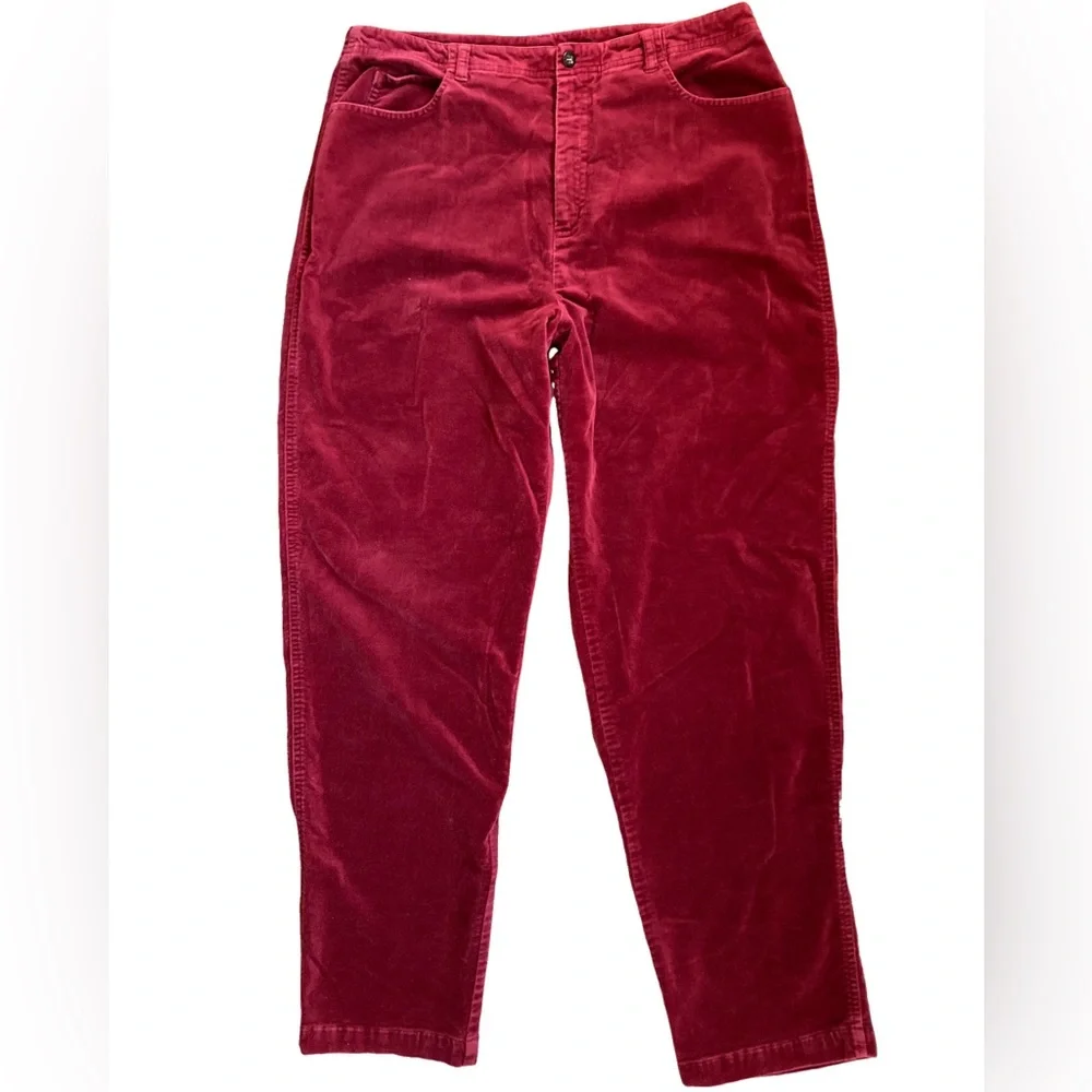 Vintage Red Velvet Vintage Sigrid Olsen Sport 14 Cotton Spandex Rust Jeans EUC